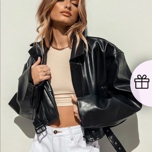 States Island Vegan Leather Jacket